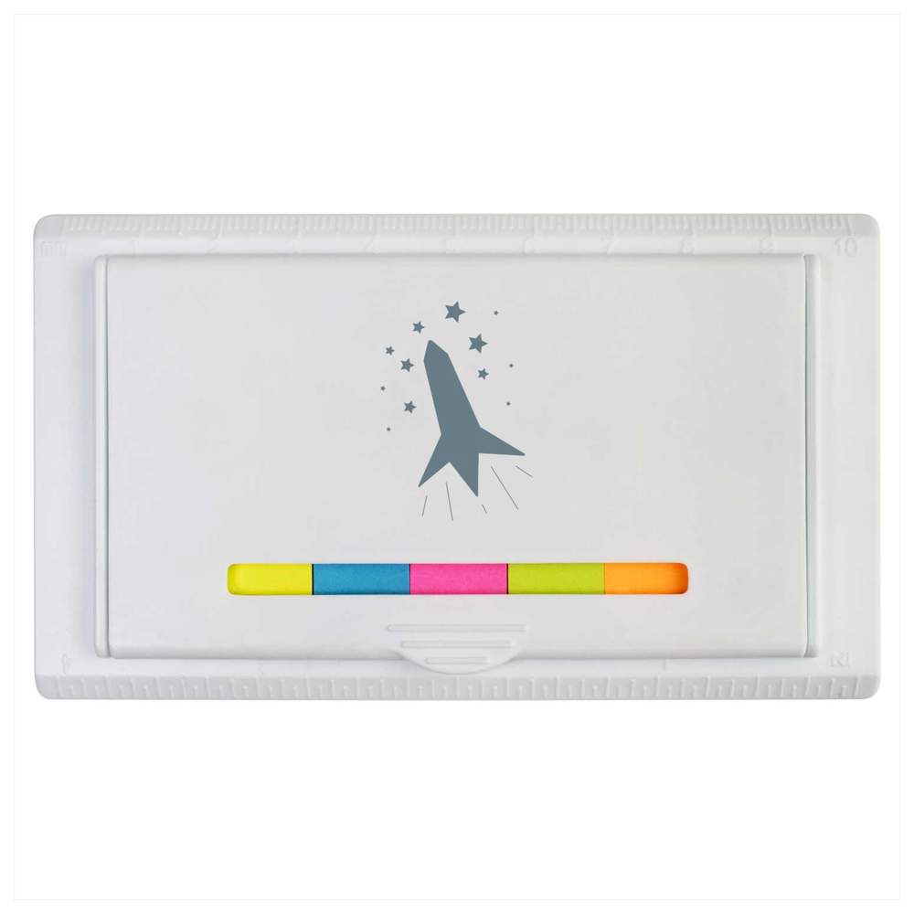 'A Rocket In Space' Sticky Note Ruler Pad (ST00040247)