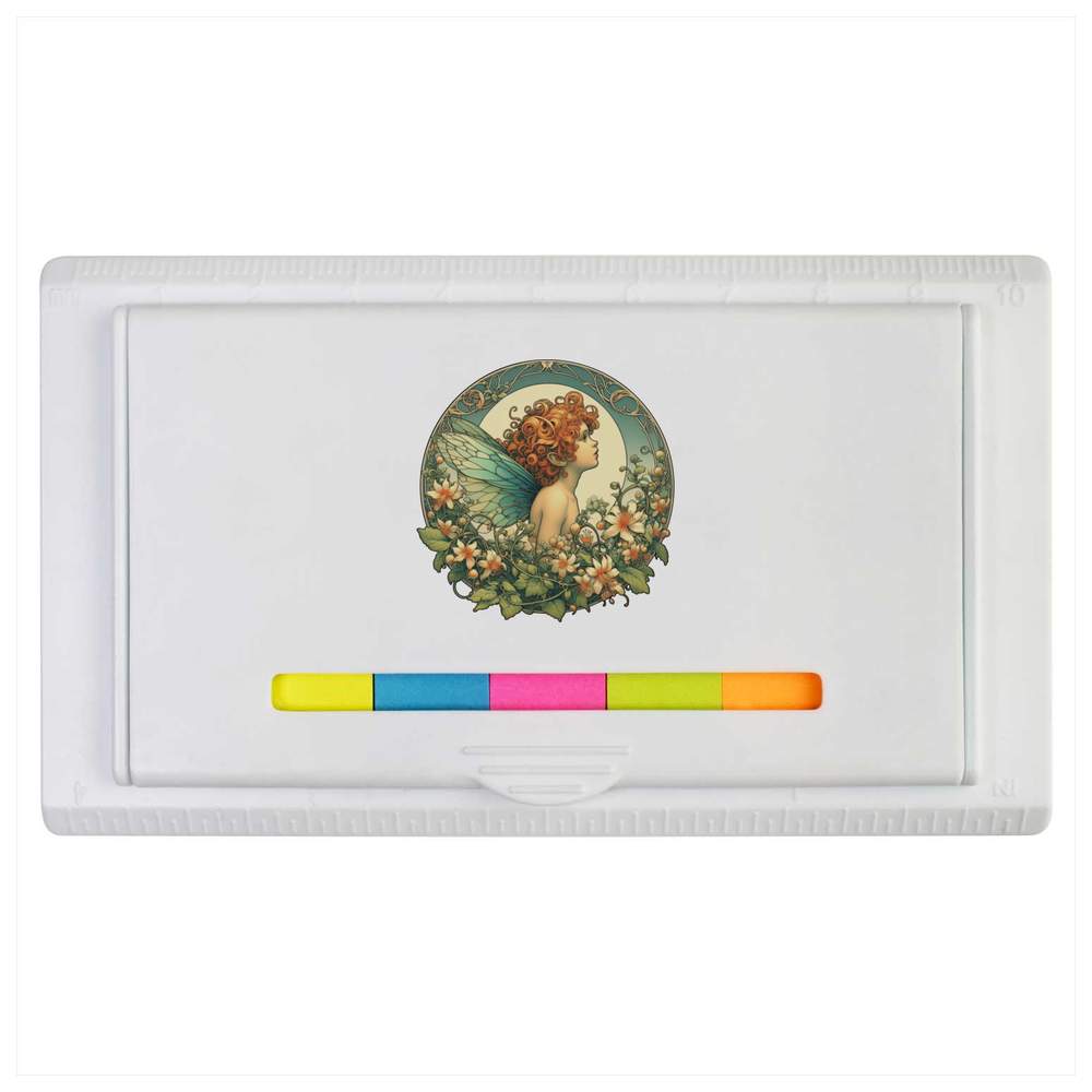 'Honeysuckle Garden Fairy' Sticky Note Ruler Pad (ST00040429)