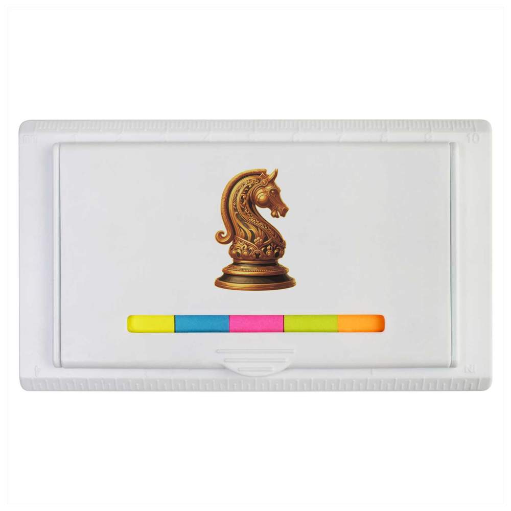 'Ornate Knight Chess Piece' Sticky Note Ruler Pad (ST00040896)
