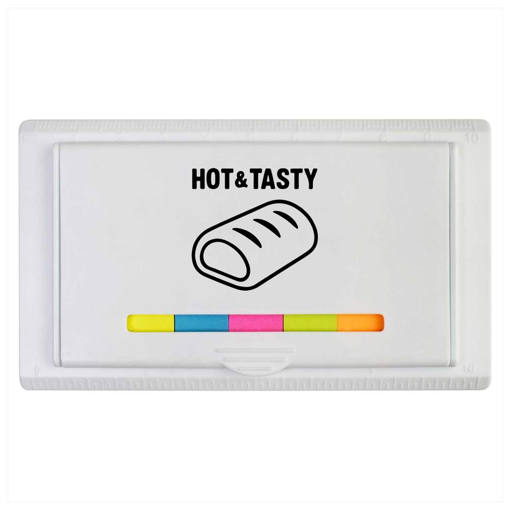 'Hot and Tasty Pastry' Sticky Note Ruler Pad (ST00041274)