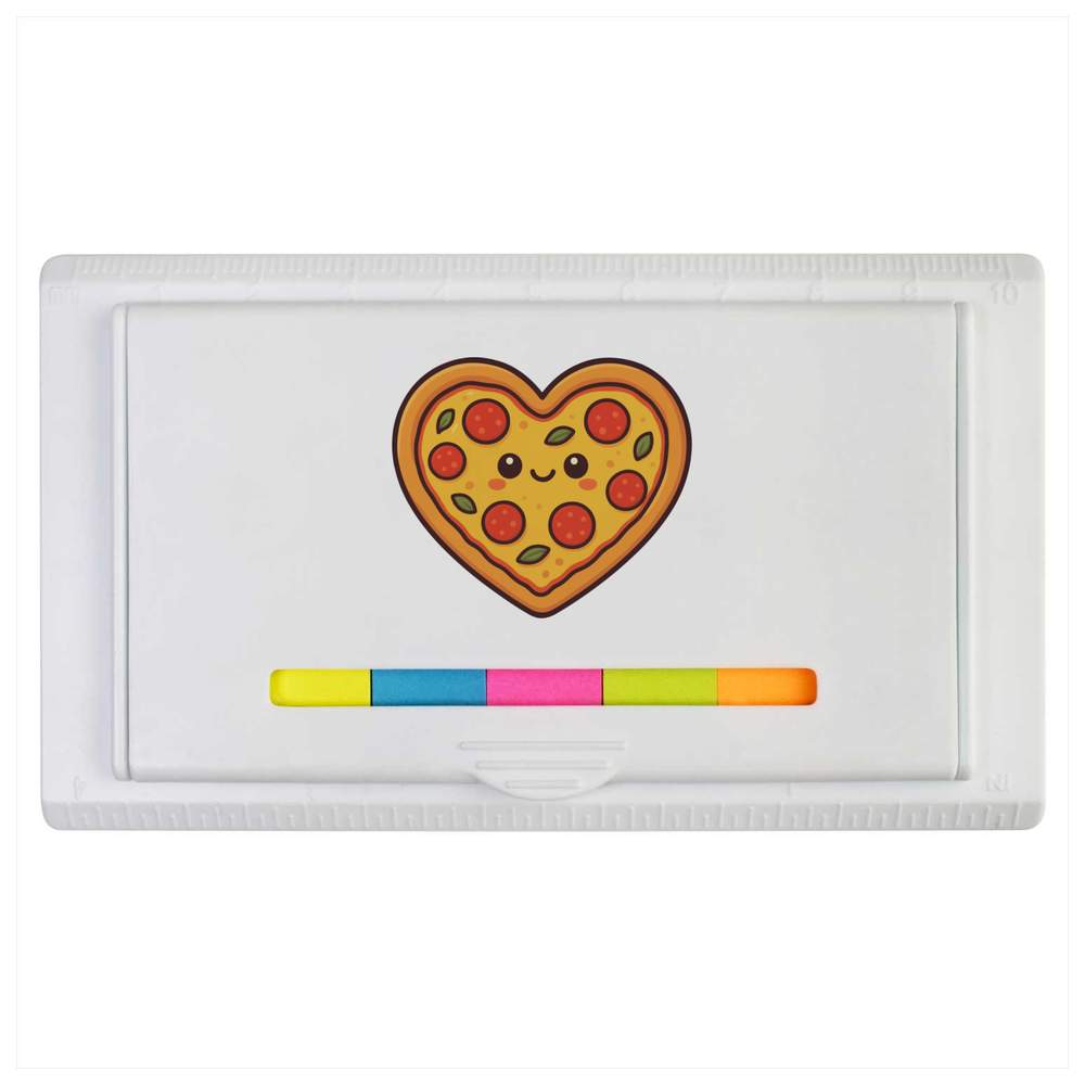 'Heart Pizza' Sticky Note Ruler Pad (ST00042088)