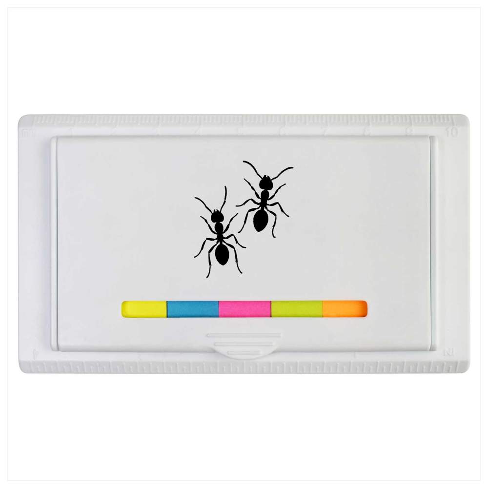 'Two Ants Silhouette' Sticky Note Ruler Pad (ST00042172)