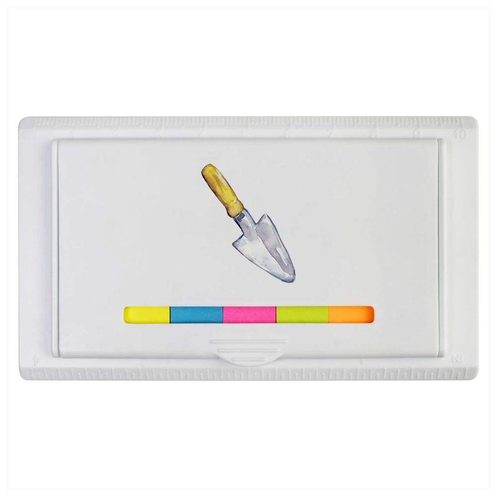 'Garden Trowel Watercolor Illustration' Sticky Note Ruler Pad (ST00042360)