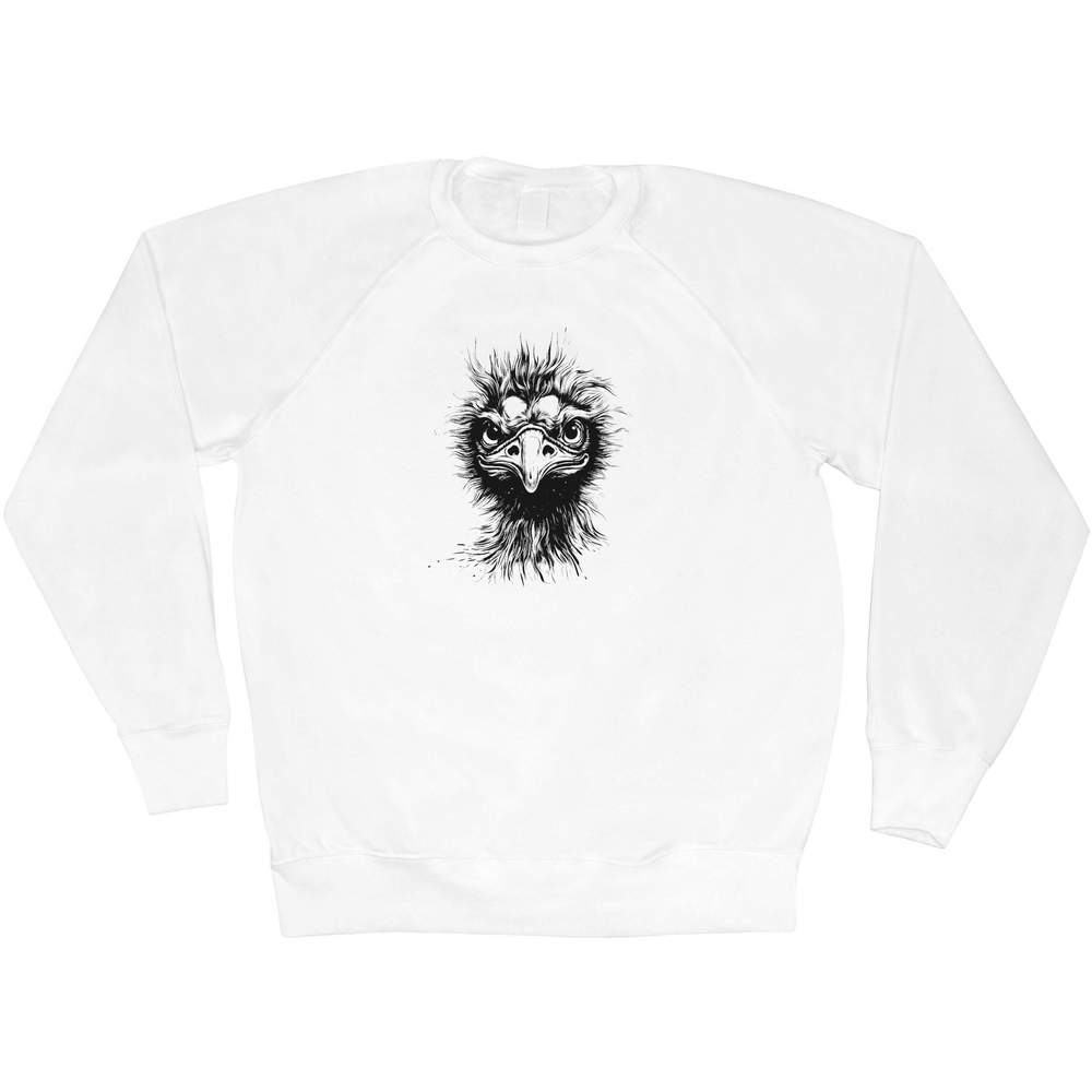 Large 'Emu' Adult Sweatshirt / Sweater / Jumper (SW00120039)