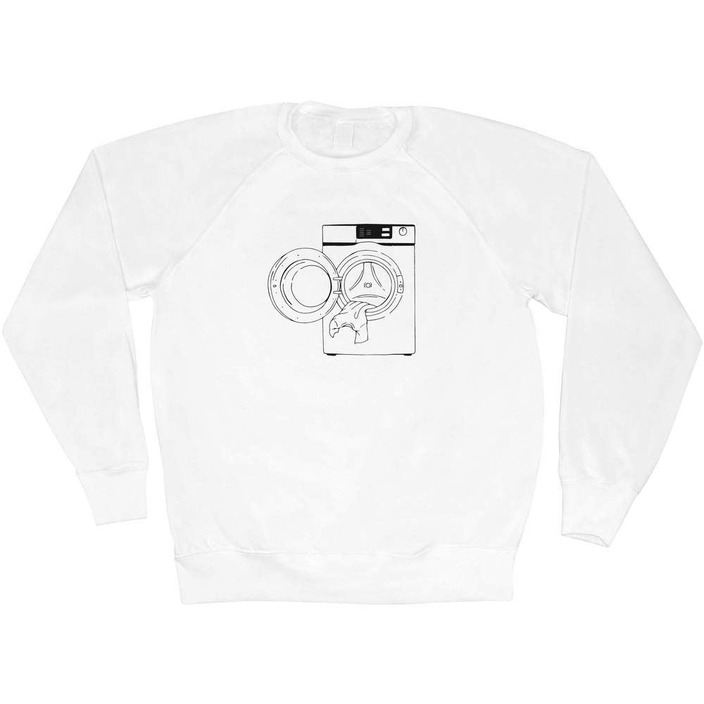Large 'Open Washing Machine' Adult Sweatshirt / Sweater / Jumper (SW00167695)