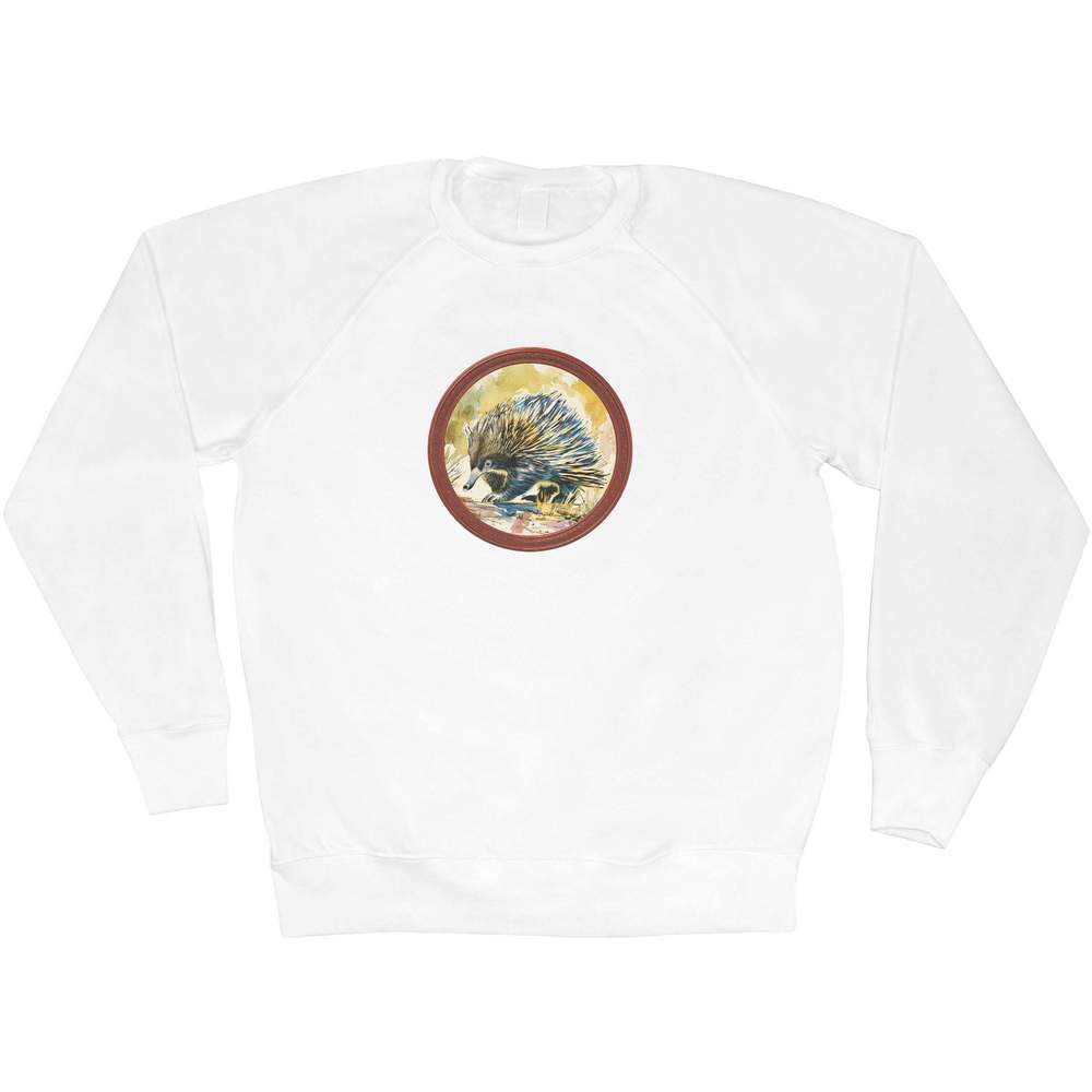 Large 'Echidna Portrait with Circle Frame' Adult Sweatshirt / Sweater / Jumper (SW00169055)