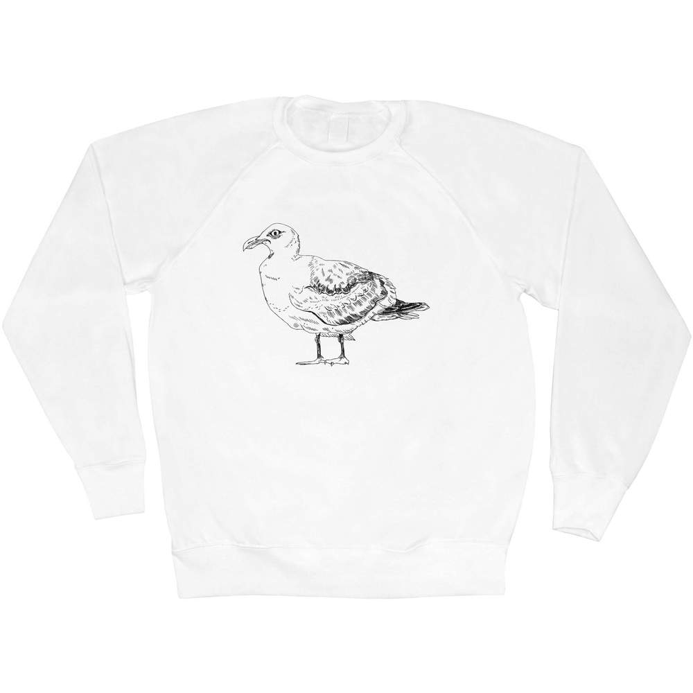 Medium 'Grumpy Seagull' Adult Sweatshirt / Sweater / Jumper (SW00016634)