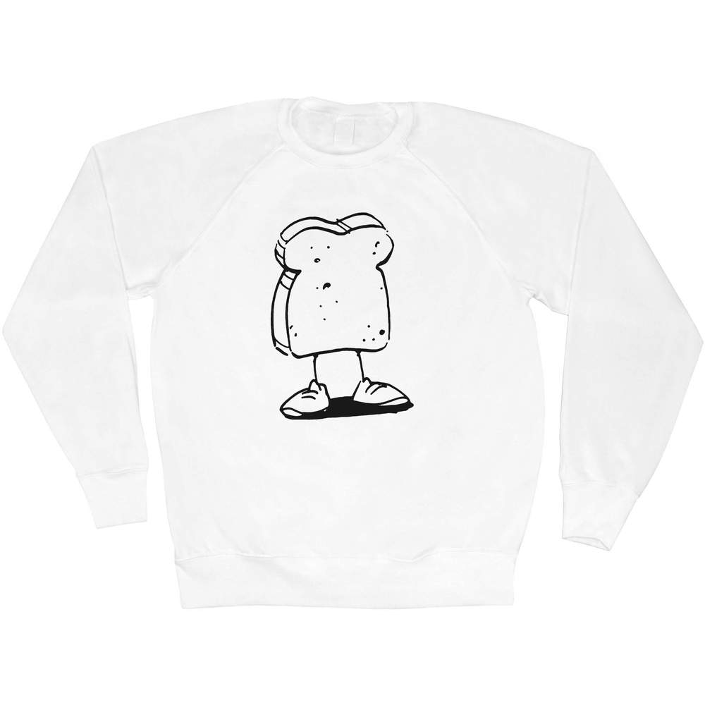 Medium 'Slice Of Bread Character' Adult Sweatshirt / Sweater / Jumper (SW00063118)