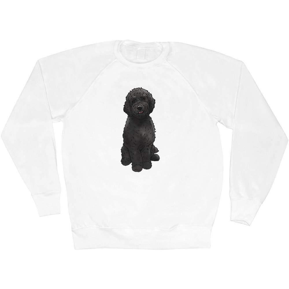 Medium 'Black Cavapoo' Adult Sweatshirt / Sweater / Jumper (SW00093555)