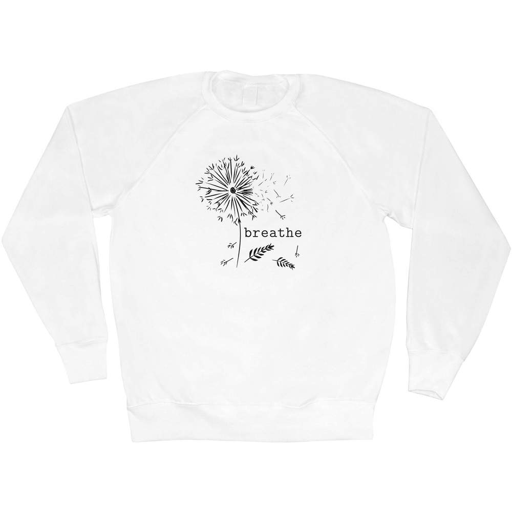 Medium 'Breathe Dandelion Clock' Adult Sweatshirt / Sweater / Jumper (SW00149438)