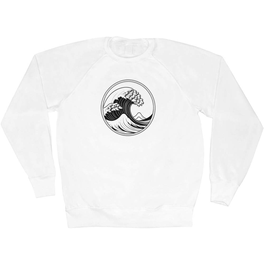 Medium 'Tsunami Drawing' Adult Sweatshirt / Sweater / Jumper (SW00152614)