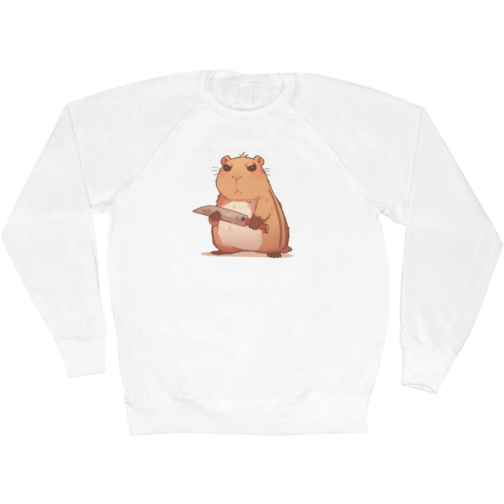 Medium 'Angry Capybara' Adult Sweatshirt / Sweater / Jumper (SW00167314)