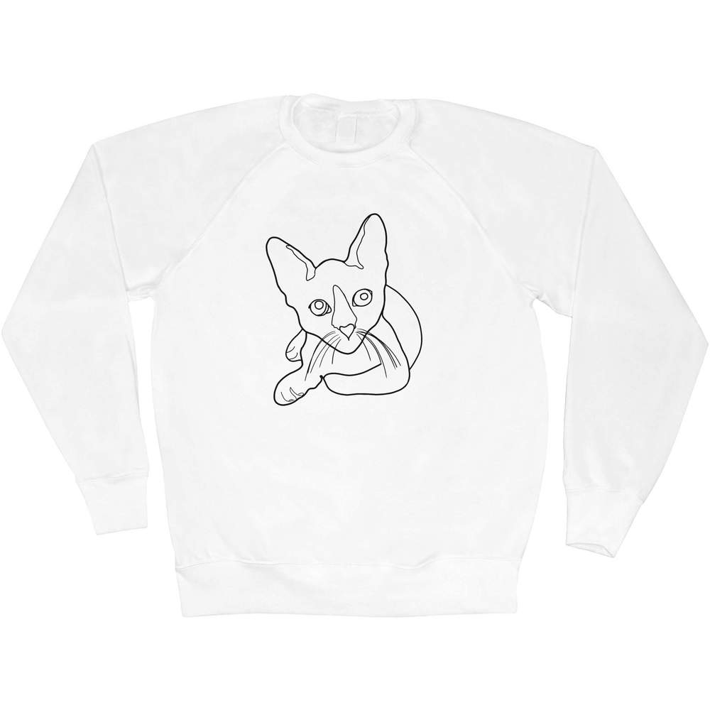 'Resting Cat' Adult Sweatshirt / Sweater / Jumper (SW026516)