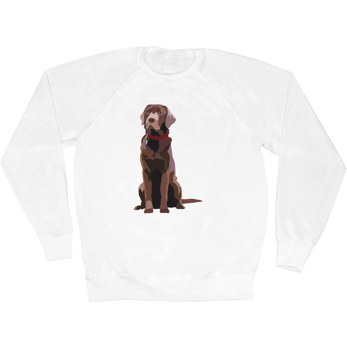 'Chocolate Labrador' Adult Sweatshirt / Sweater / Jumper (SW028401)