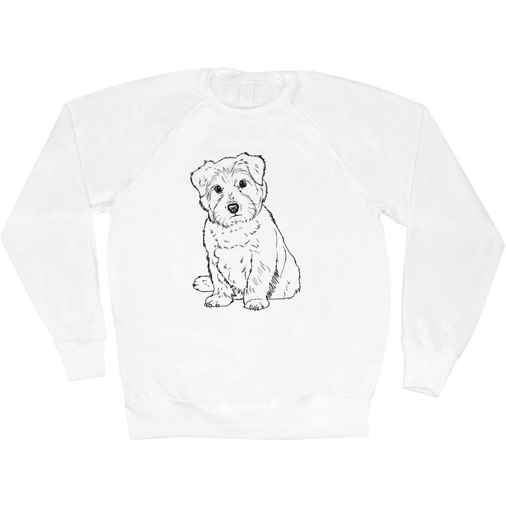 Small 'Norfolk Terrier' Adult Sweatshirt / Sweater / Jumper (SW00080225)