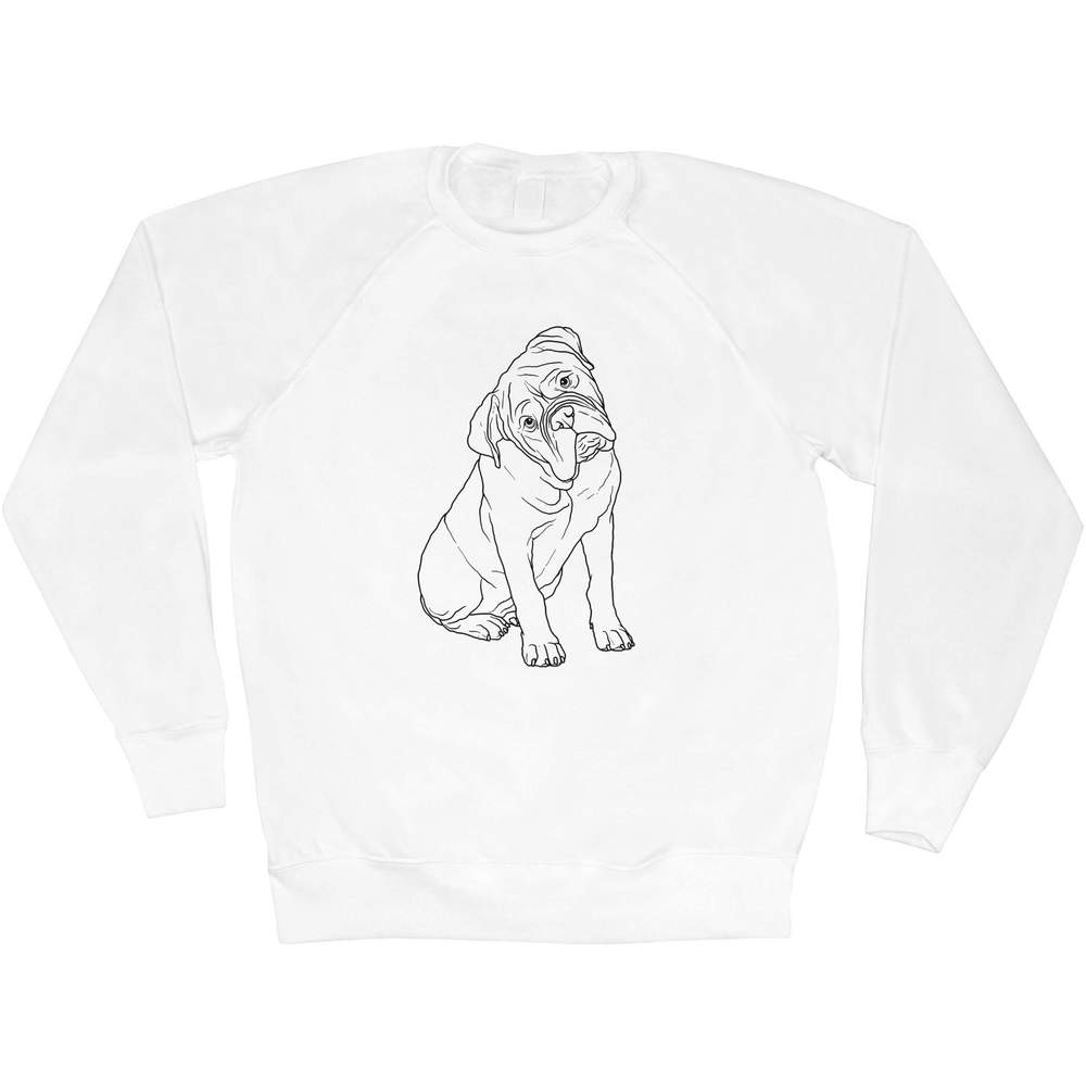 Small 'Bullmastiff Puppy' Adult Sweatshirt / Sweater / Jumper (SW00080821)