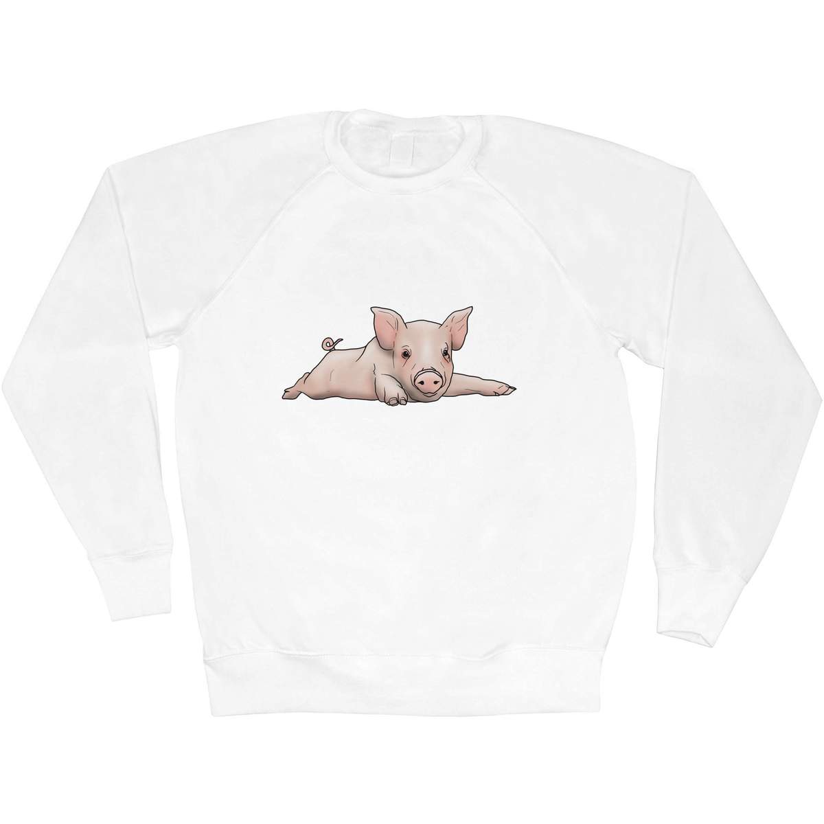 'Lazy Piglet' Adult Sweatshirt / Sweater / Jumper (SW031275)