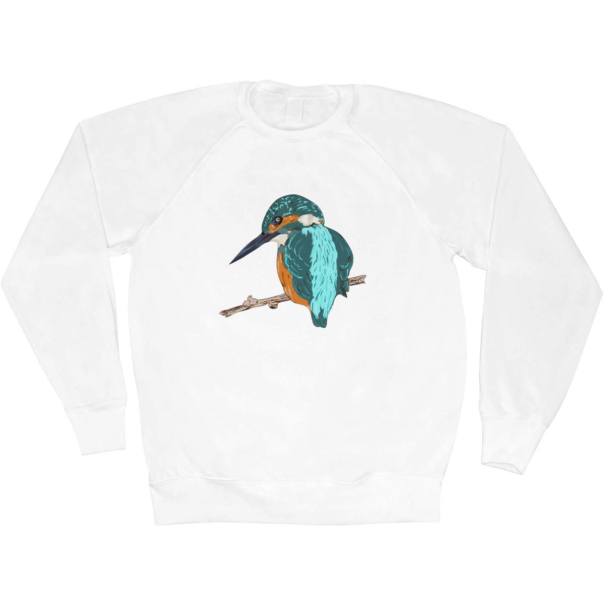 'Perched Kingfisher' Adult Sweatshirt / Sweater / Jumper (SW031756)