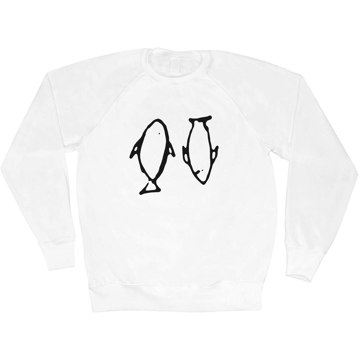 'Fish Duo' Adult Sweatshirt / Sweater / Jumper (SW031993)