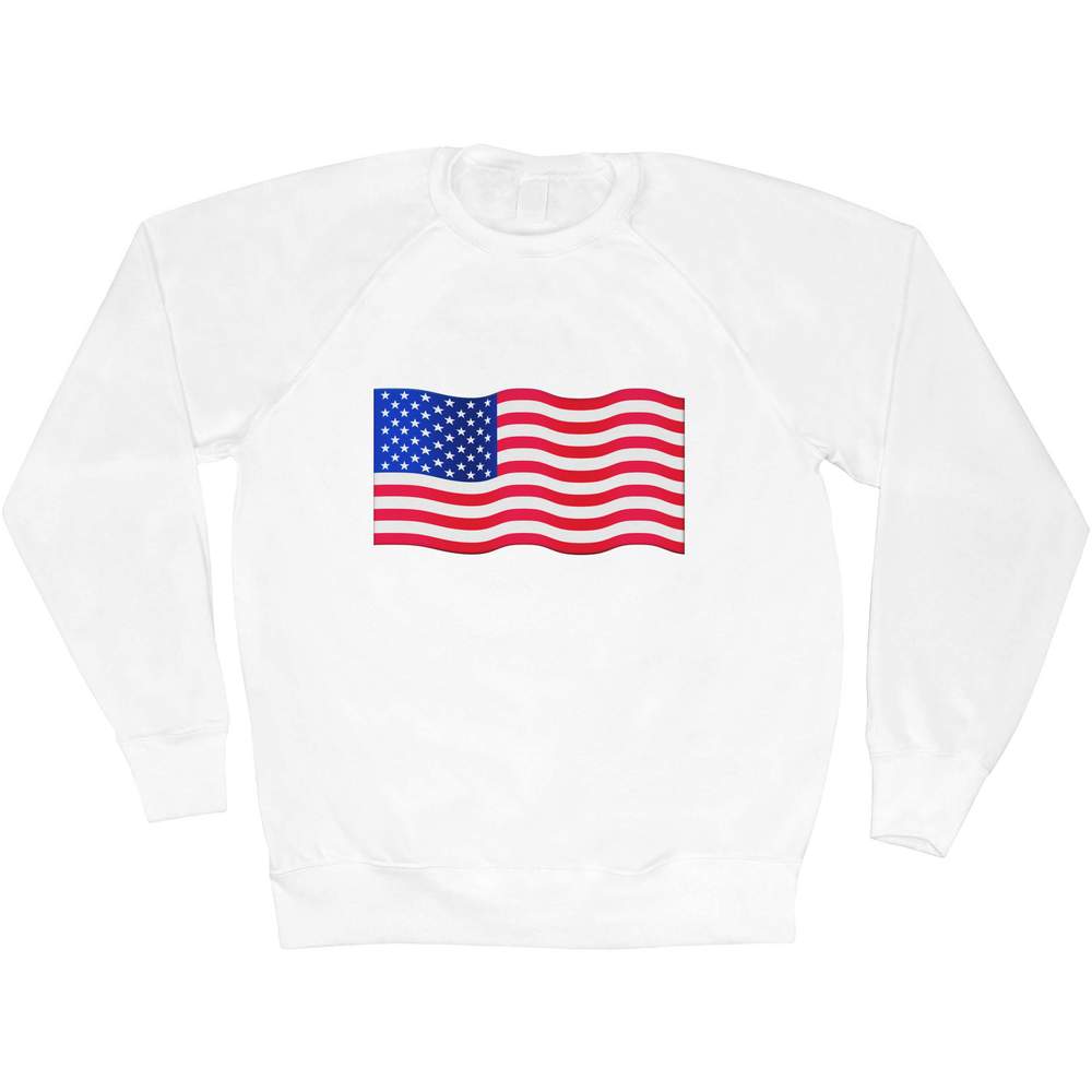 'American Flag' Adult Sweatshirt / Sweater / Jumper (SW032268)