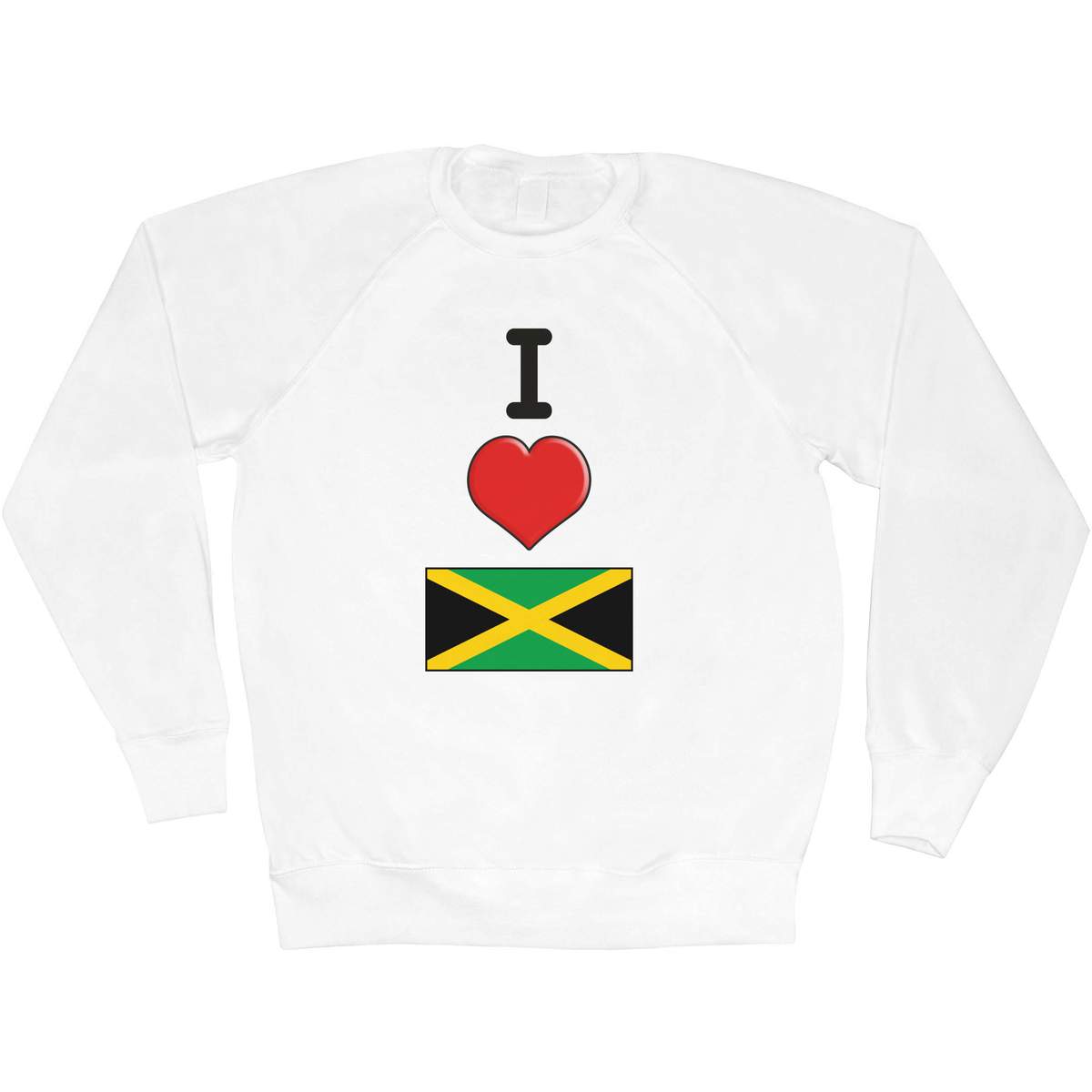 'I Love Jamaica' Adult Sweatshirt / Sweater / Jumper (SW032655)