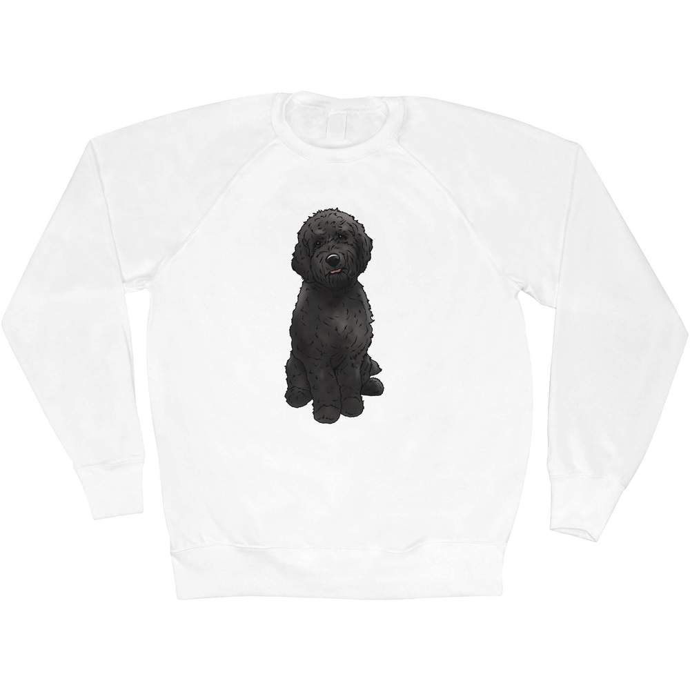 'Black Cavapoo' Adult Sweatshirt / Sweater / Jumper (SW034908)