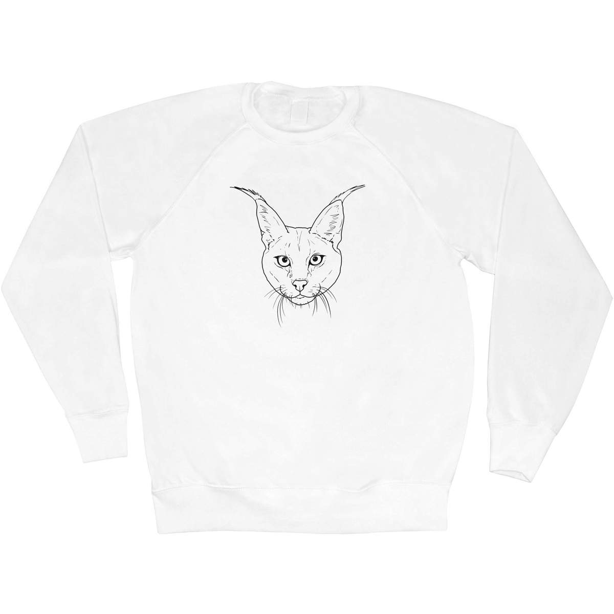 'Caracal Cat' Adult Sweatshirt / Sweater / Jumper (SW035767)