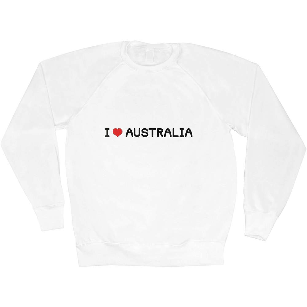 Small 'I Love Australia' Adult Sweatshirt / Sweater / Jumper (SW00101270)