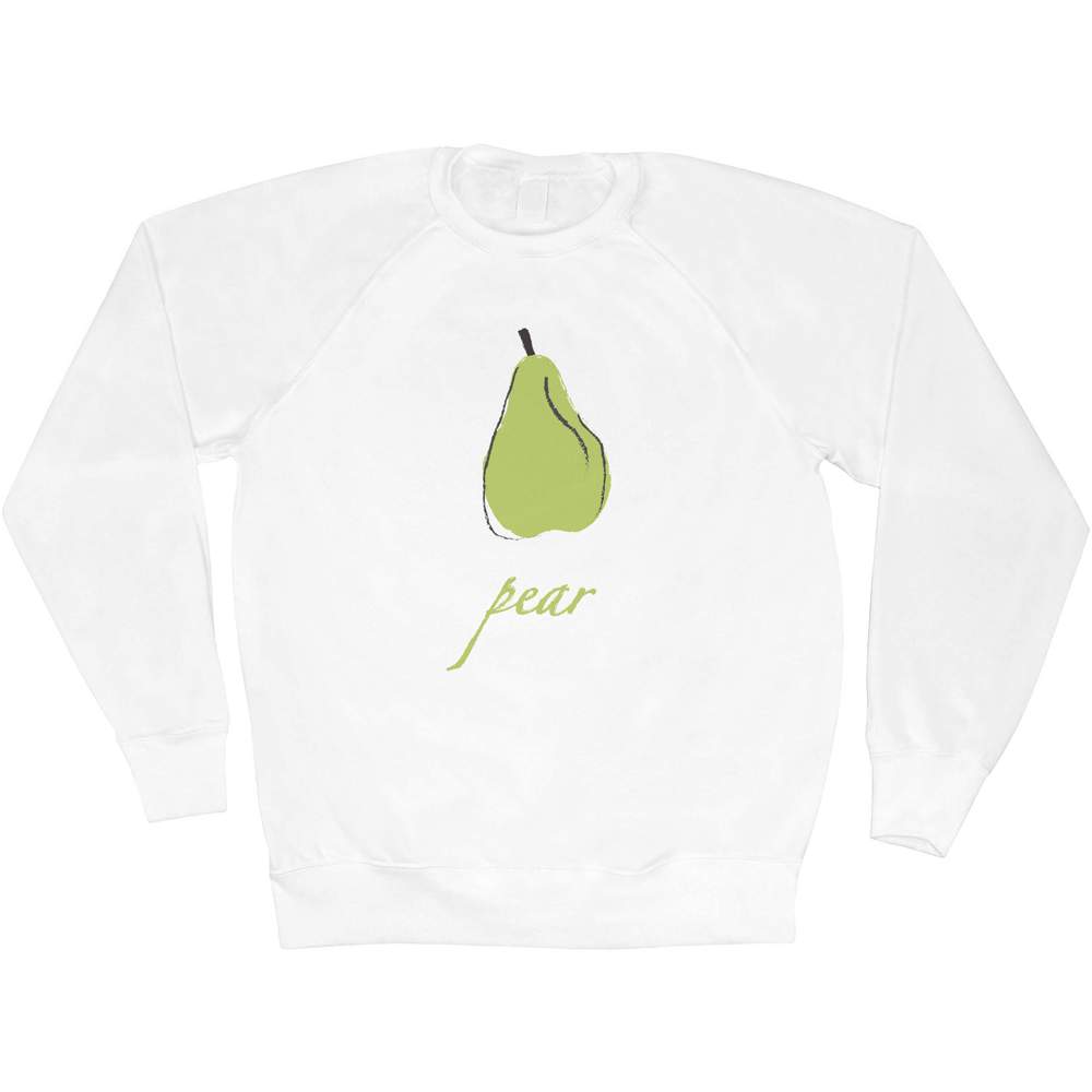 'Pear Fruit Illustration Drawing' Adult Sweatshirt / Sweater / Jumper (SW040265)