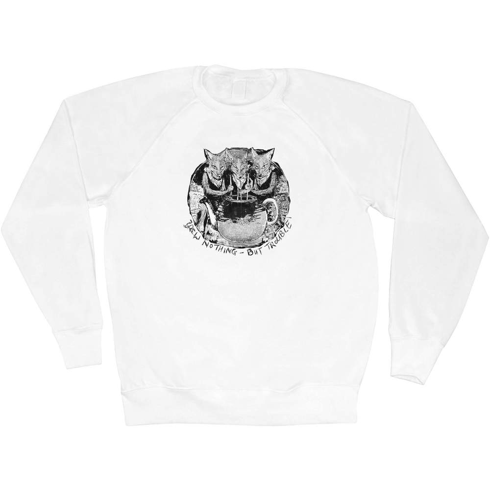'Foxy Mischief Brew Nothing But Trouble' Adult Sweatshirt / Sweater / Jumper (SW041767)