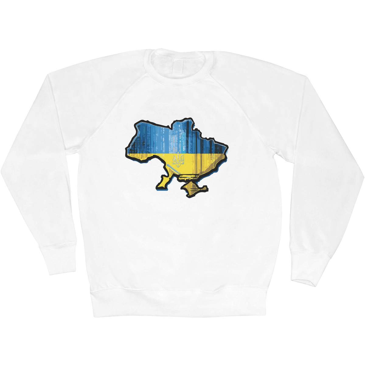 'Ukraine National Flag Map' Adult Sweatshirt / Sweater / Jumper (SW045307)