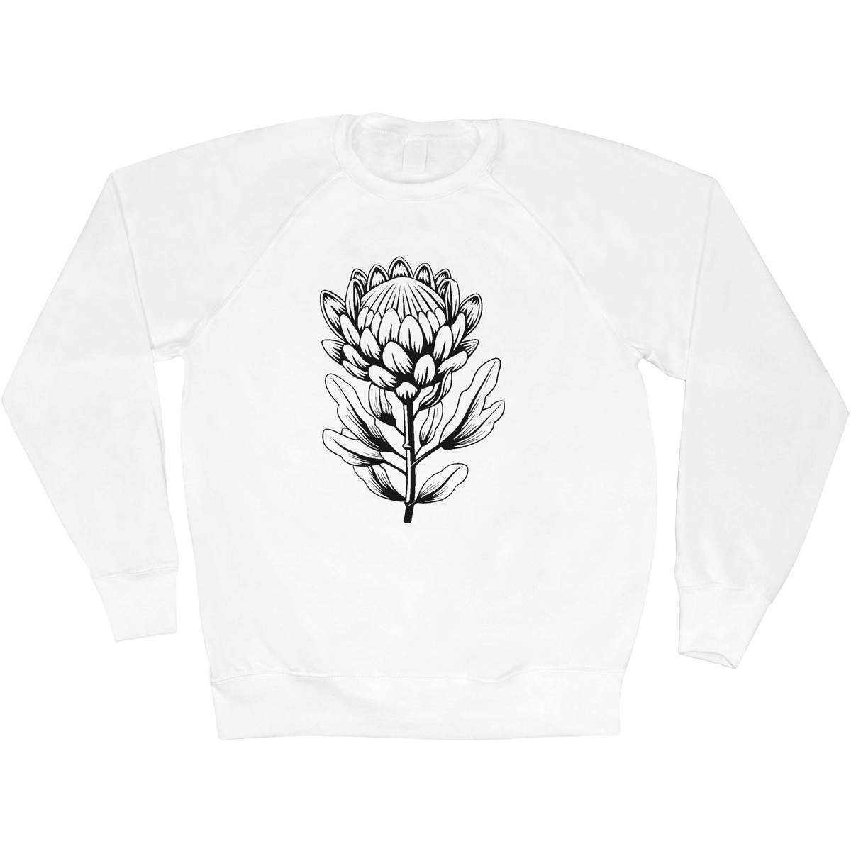 'Protea Flower' Adult Sweatshirt / Sweater / Jumper (SW047205)