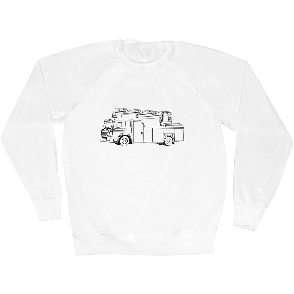 'Fire Truck' Adult Sweatshirt / Sweater / Jumper (SW048005)