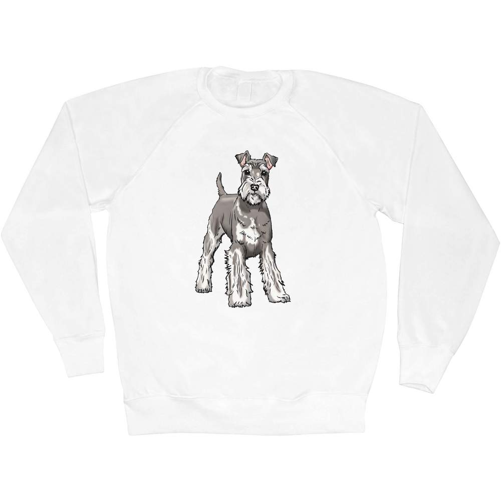 'Playful Schnauzer' Adult Sweatshirt / Sweater / Jumper (SW048482)