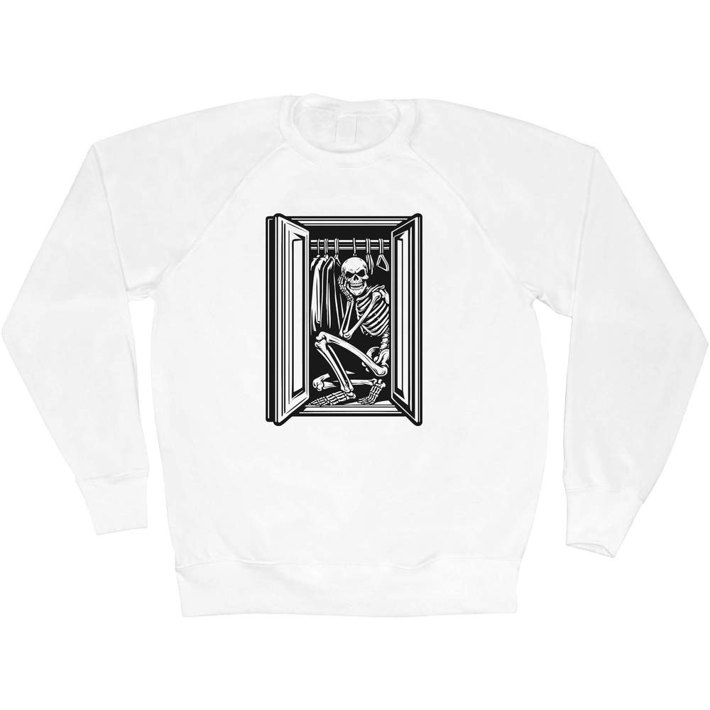 'Skeleton In The Closet' Adult Sweatshirt / Sweater / Jumper (SW048662)