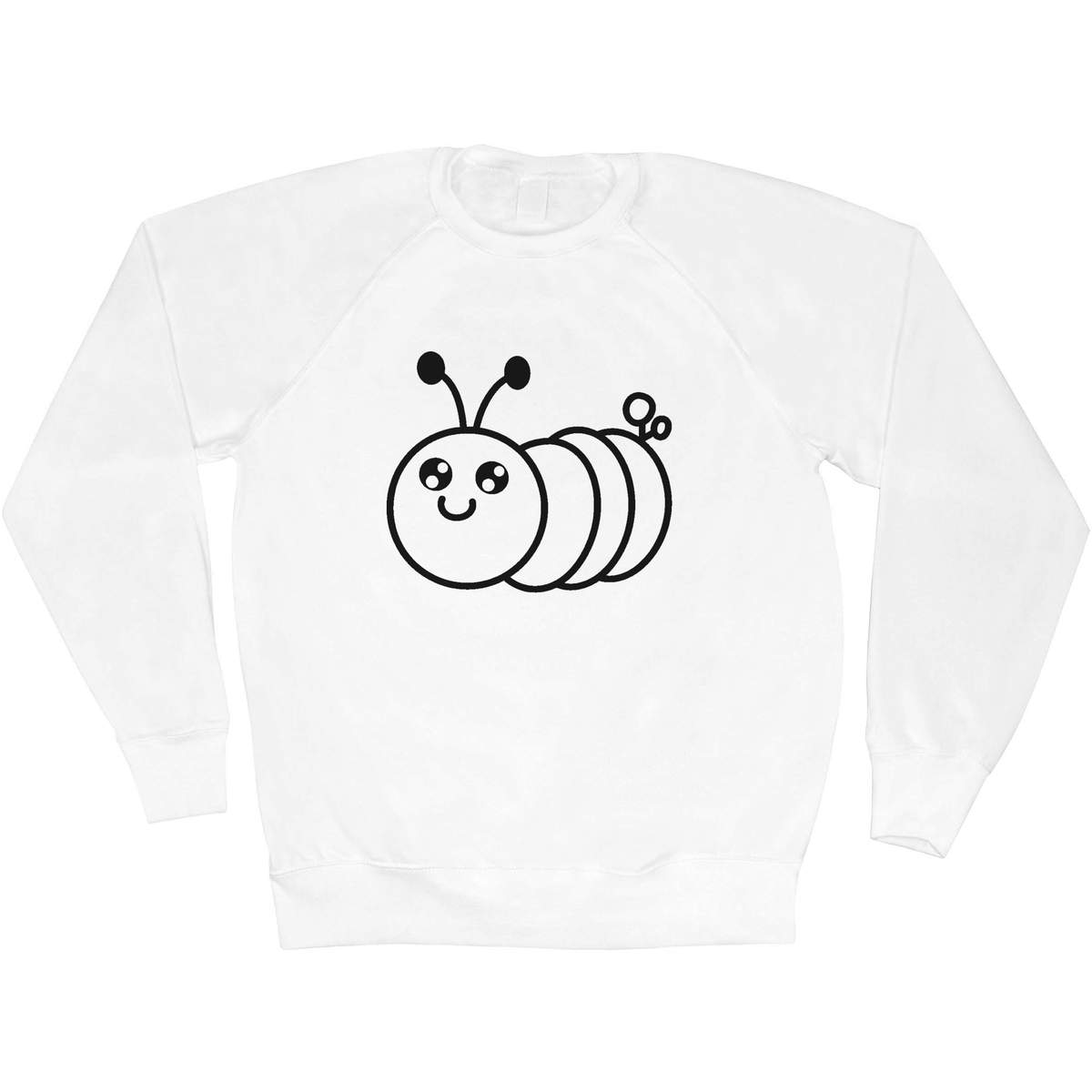 'Cute Smiling Caterpillar' Adult Sweatshirt / Sweater / Jumper (SW048831)
