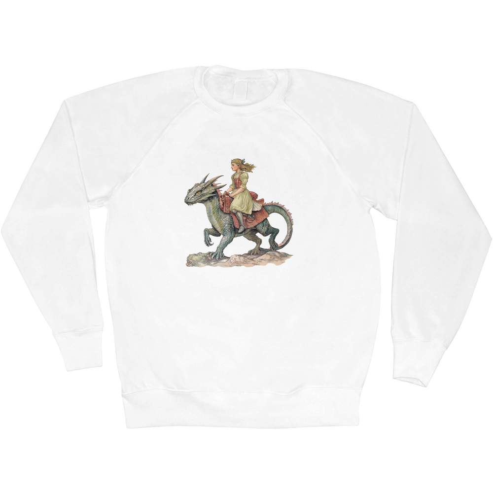 'Princess Riding Lizard' Adult Sweatshirt / Sweater / Jumper (SW049857)