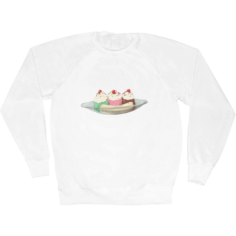'Banana Split Sundae' Adult Sweatshirt / Sweater / Jumper (SW050813)
