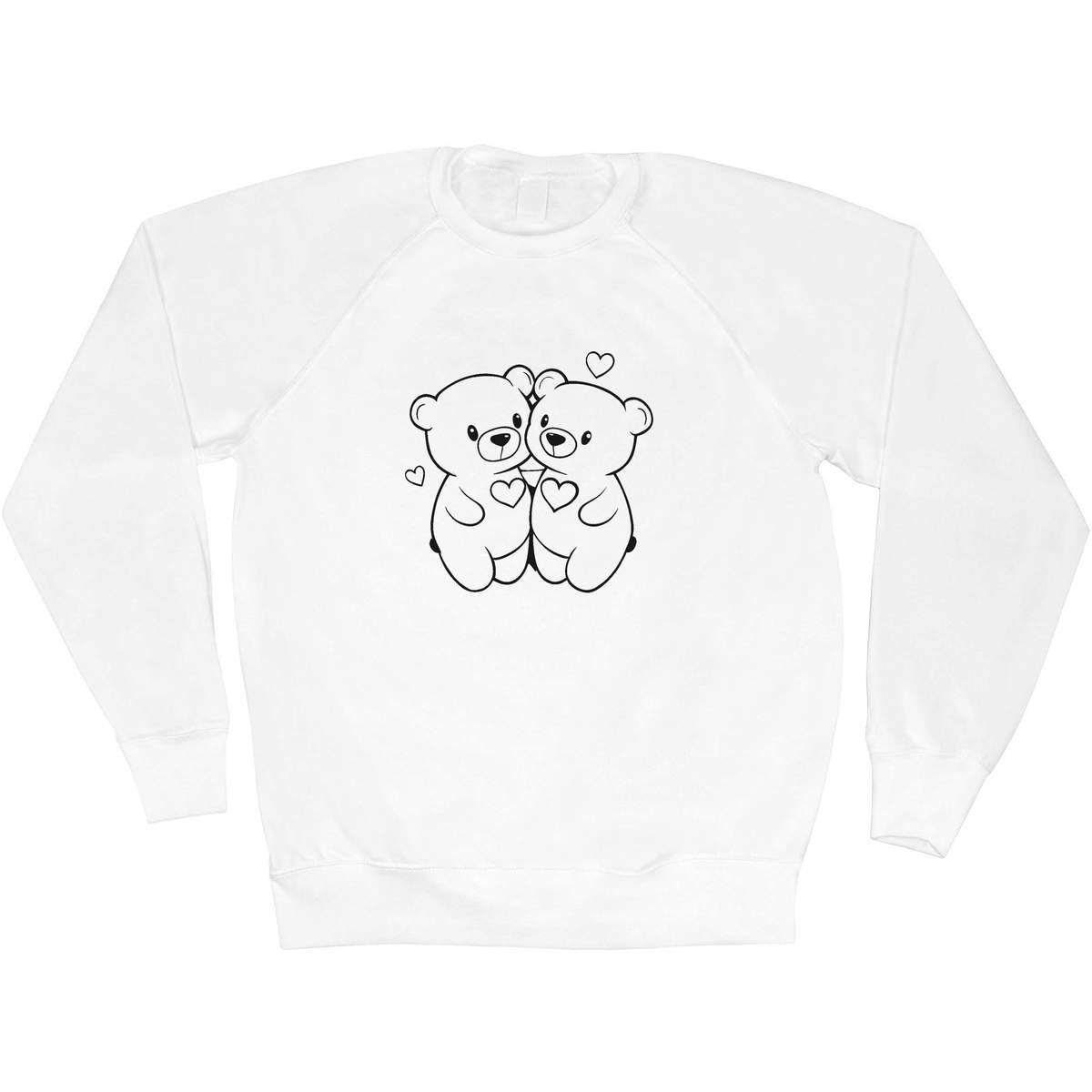 'Teddies in Love' Adult Sweatshirt / Sweater / Jumper (SW051467)