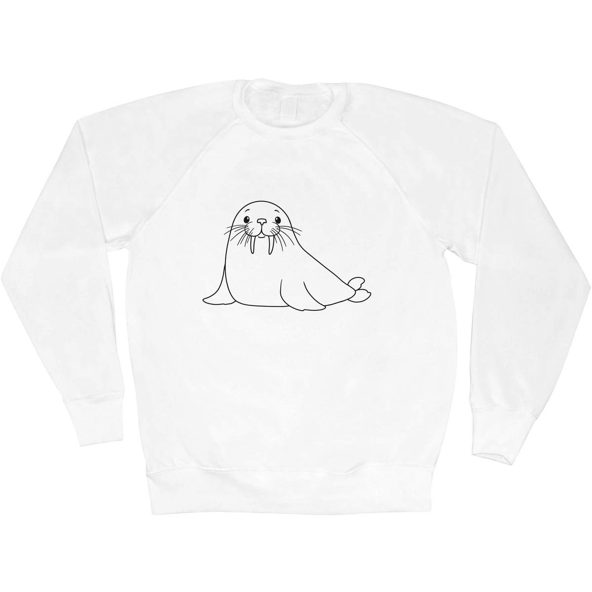 'Cute Walrus' Adult Sweatshirt / Sweater / Jumper (SW051525)