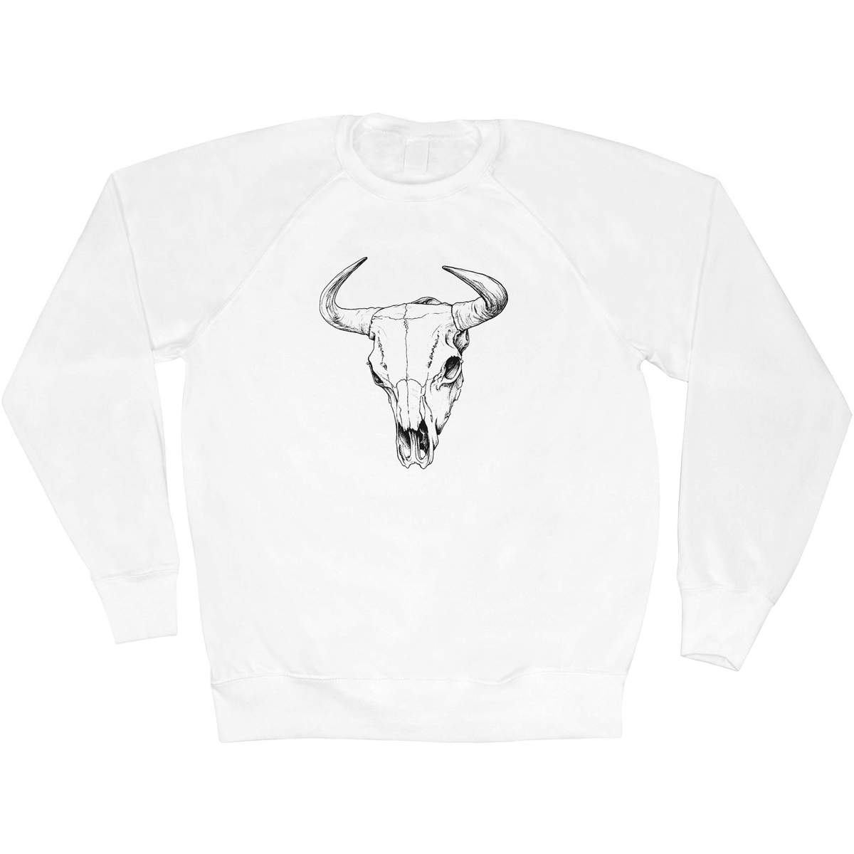 'Cow Skull' Adult Sweatshirt / Sweater / Jumper (SW052023)