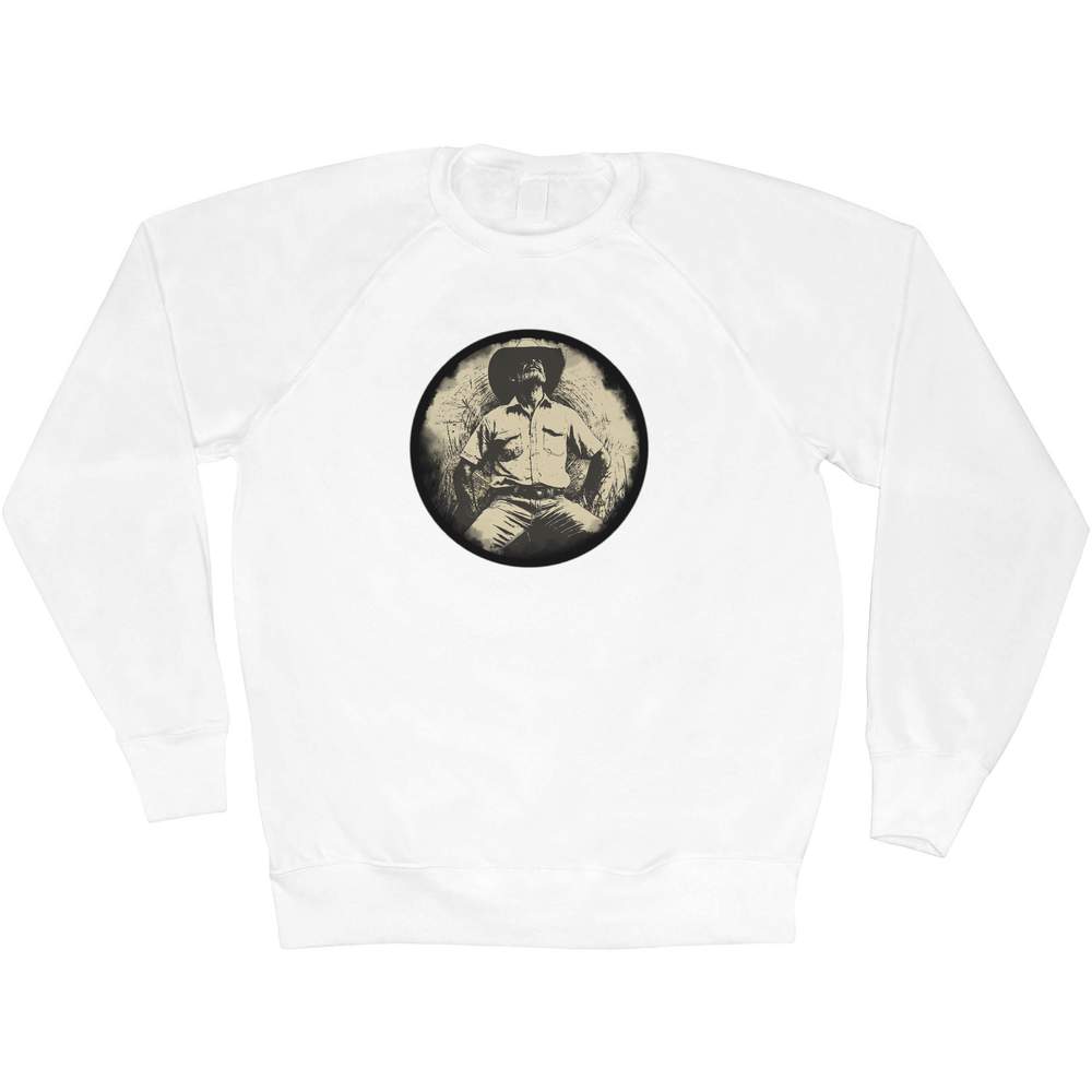 Small 'Farmer Sitting in His Field' Adult Sweatshirt / Sweater / Jumper (SW00161153)