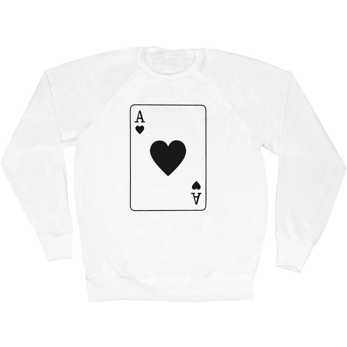 'Ace of Hearts' Adult Sweatshirt / Sweater / Jumper (SW053446)