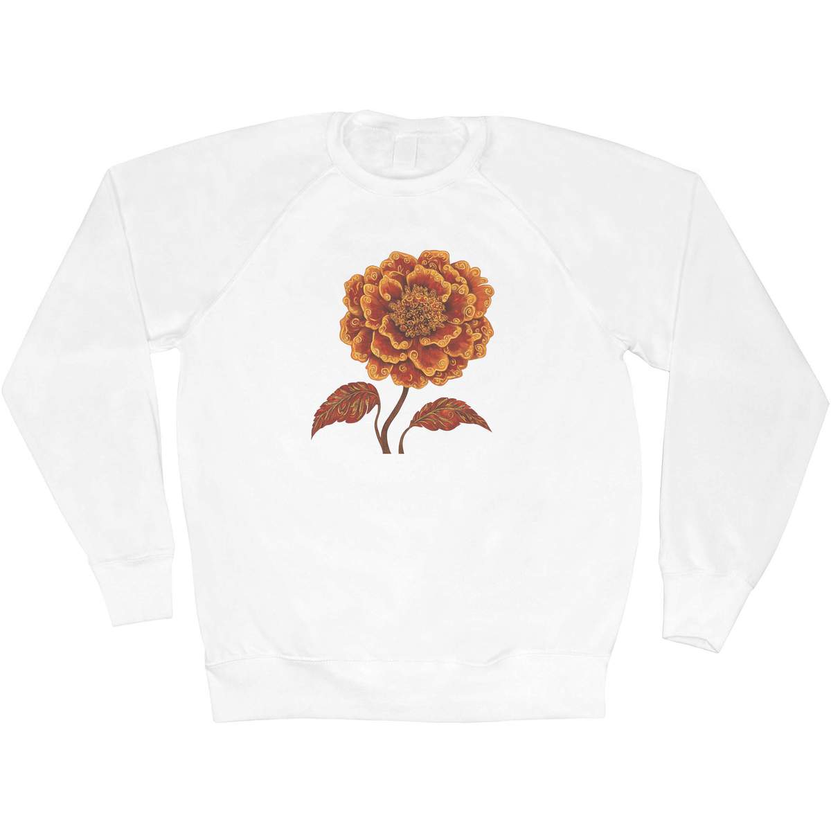 'Marigold Flower' Adult Sweatshirt / Sweater / Jumper (SW053516)
