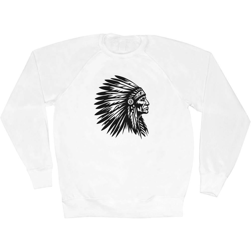 'Native American Indian Chief' Adult Sweatshirt / Sweater / Jumper (SW053781)