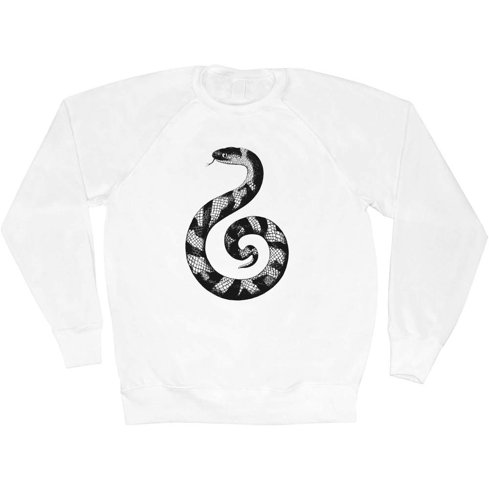 'Spiral Snake' Adult Sweatshirt / Sweater / Jumper (SW054287)