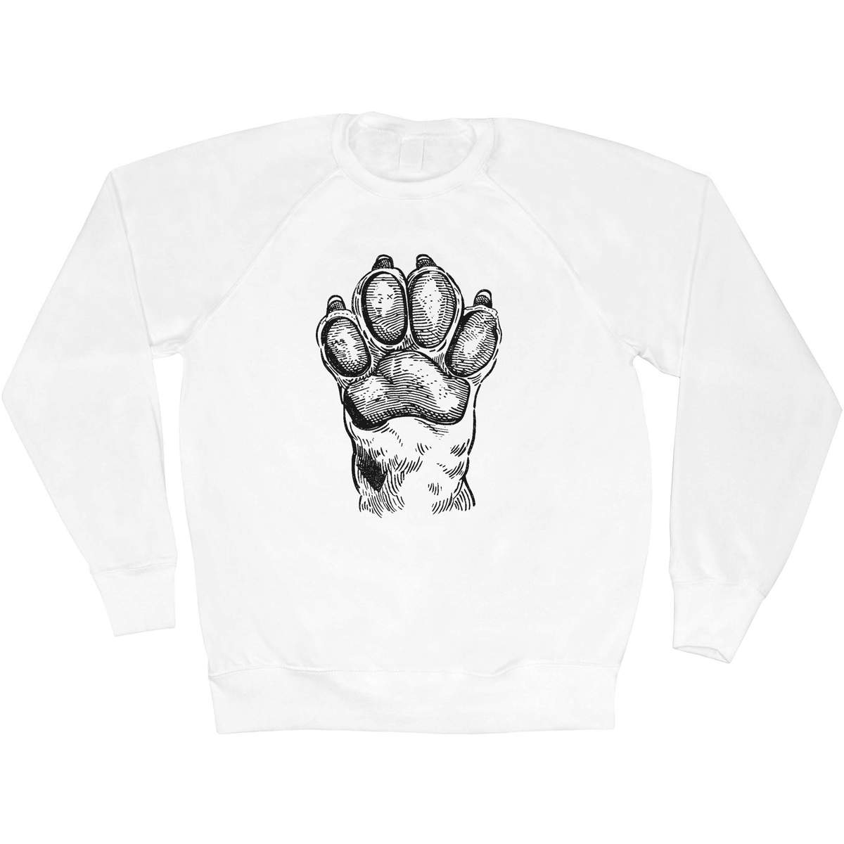 'Dog Paw' Adult Sweatshirt / Sweater / Jumper (SW054326)