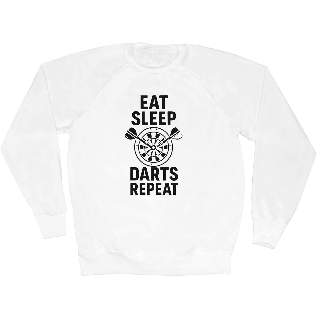 'Eat Sleep Darts Repeat' Adult Sweatshirt / Sweater / Jumper (SW054461)