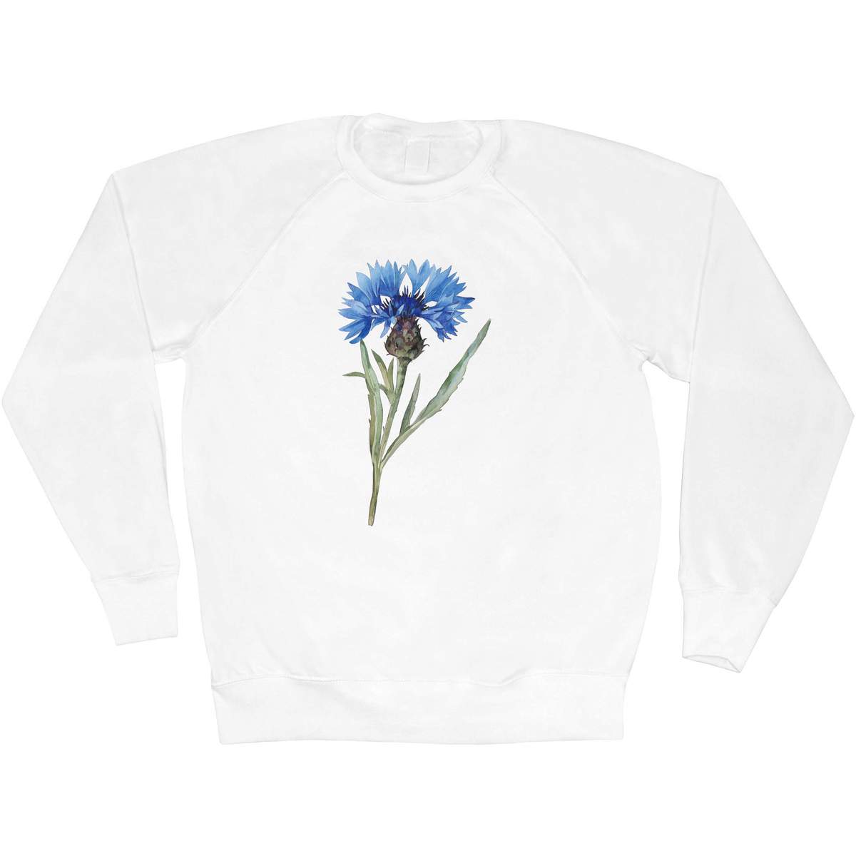 'Single Cornflower' Adult Sweatshirt / Sweater / Jumper (SW054509)