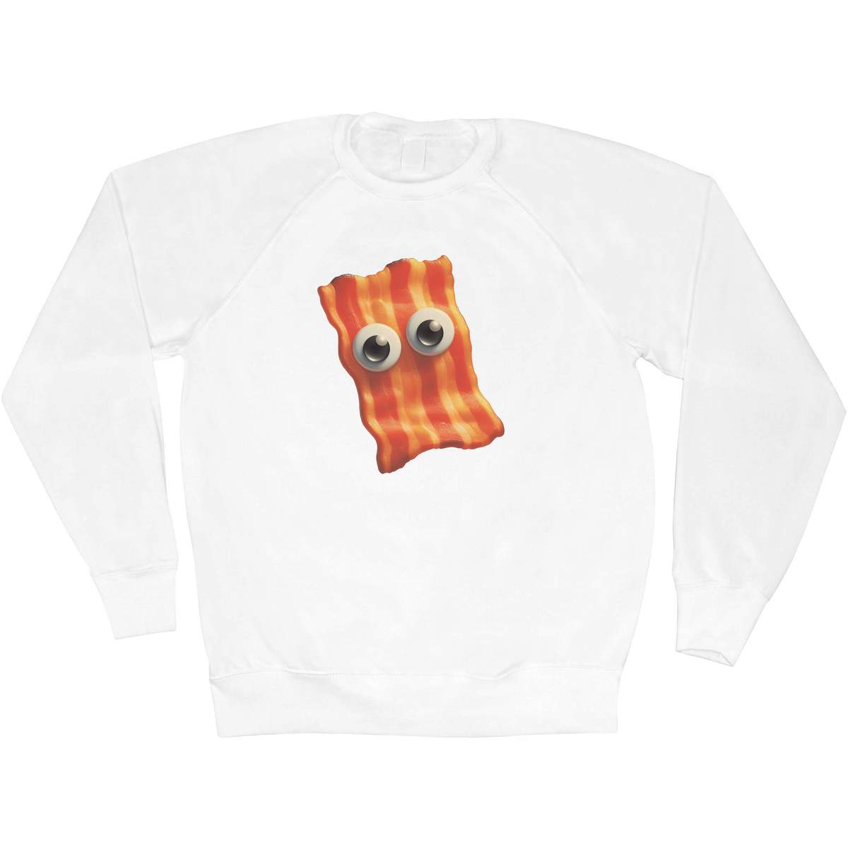 'Funny Bacon Face' Adult Sweatshirt / Sweater / Jumper (SW056418)